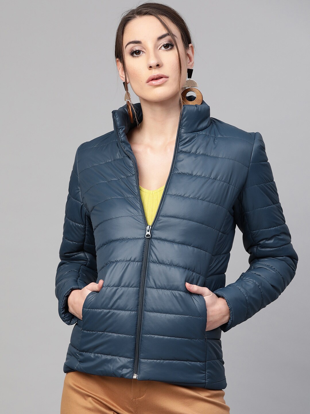 

MABISH by Sonal Jain Women Navy Blue Lightweight Puffer Jacket