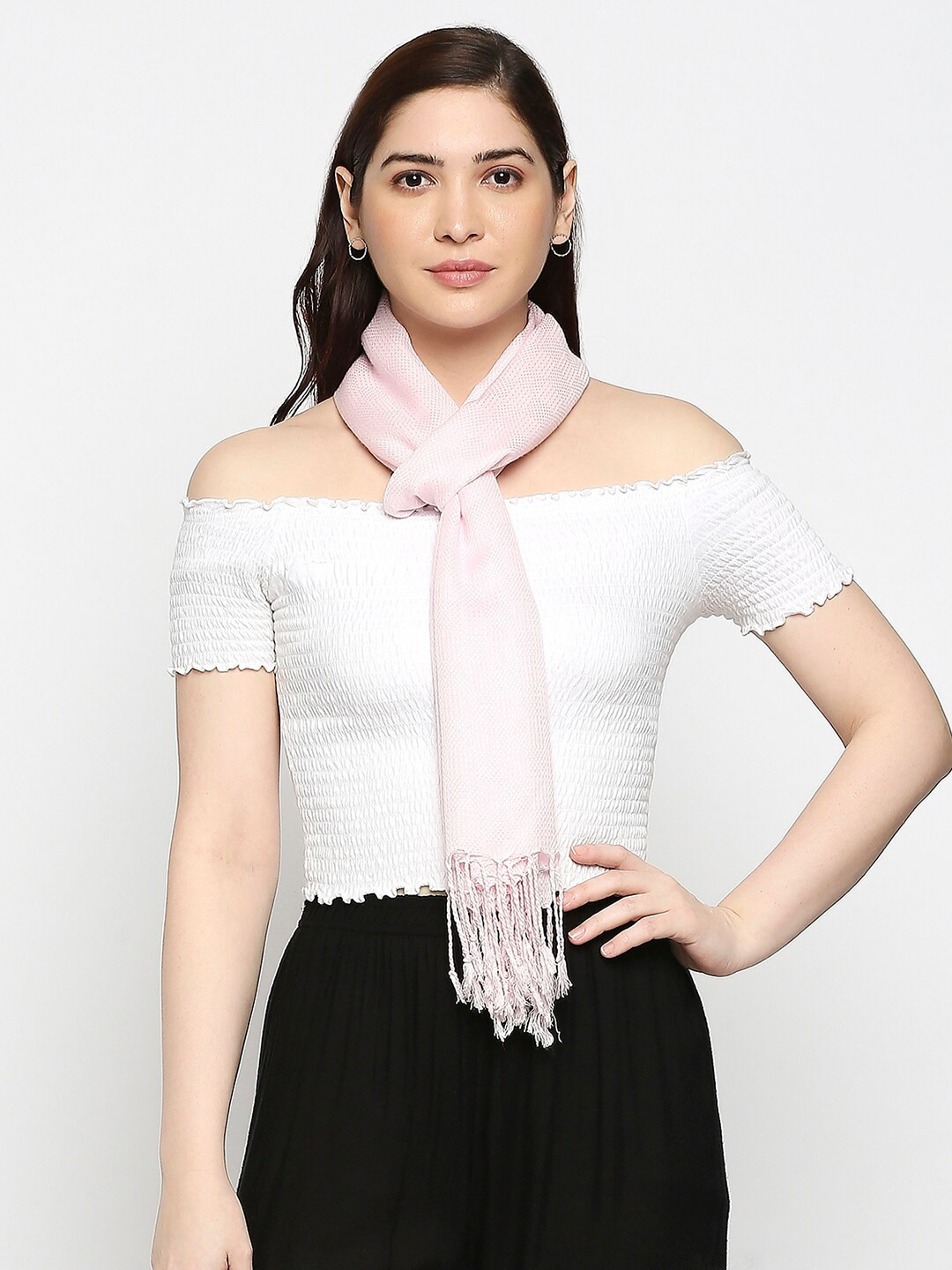 

BELLEZIYA Women Pink Scarf