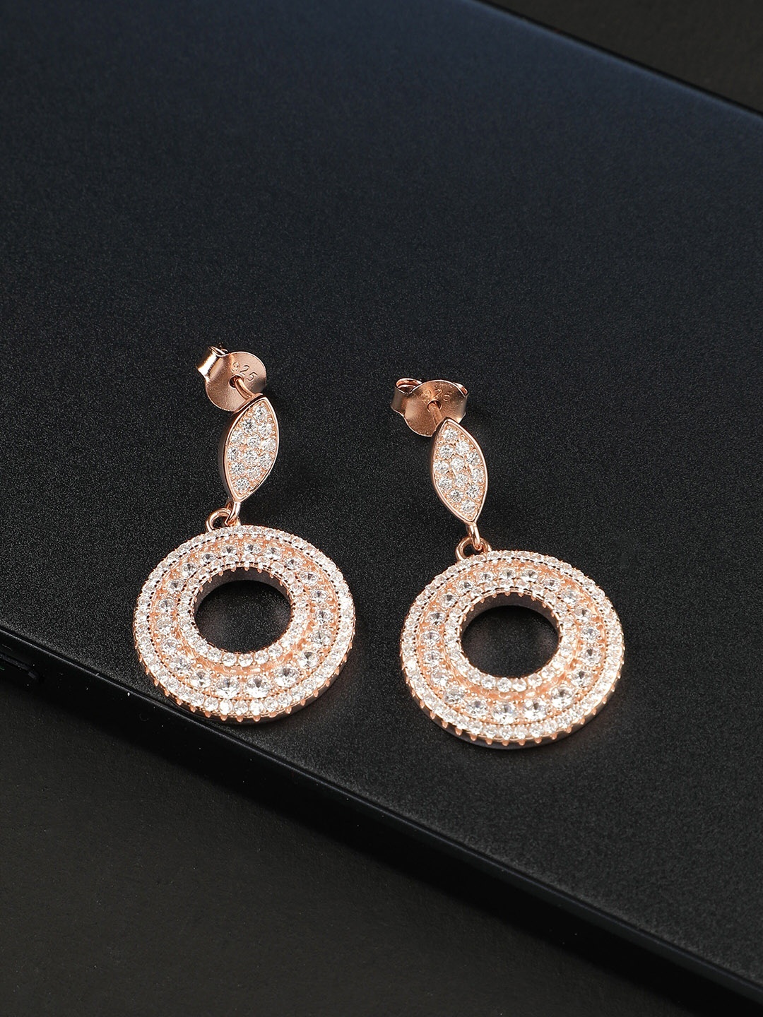 

GIVA 925 Sterling Silver Classic Rose Gold Plated Earrings