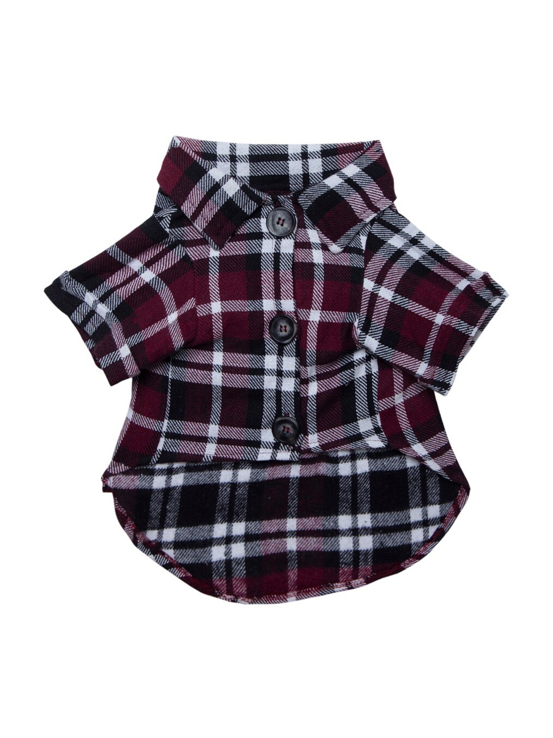 

Lulala Red & White Checked Cotton Dog Shirt