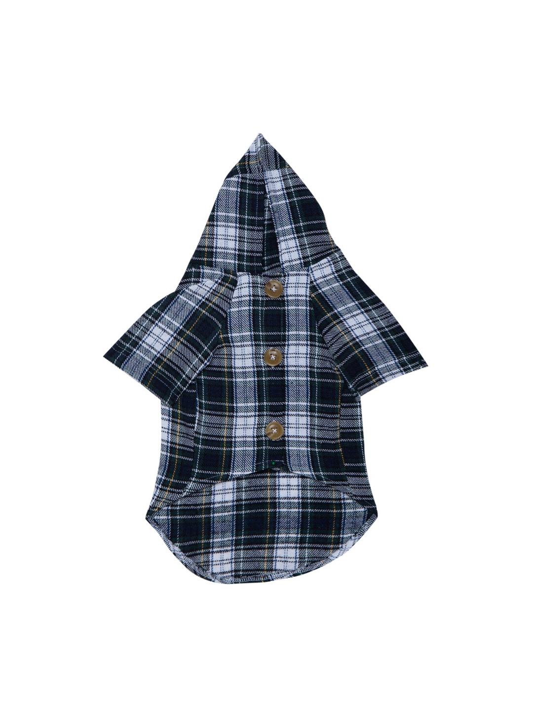 

Lulala Green & Grey Checked Plaid Dog Jacket