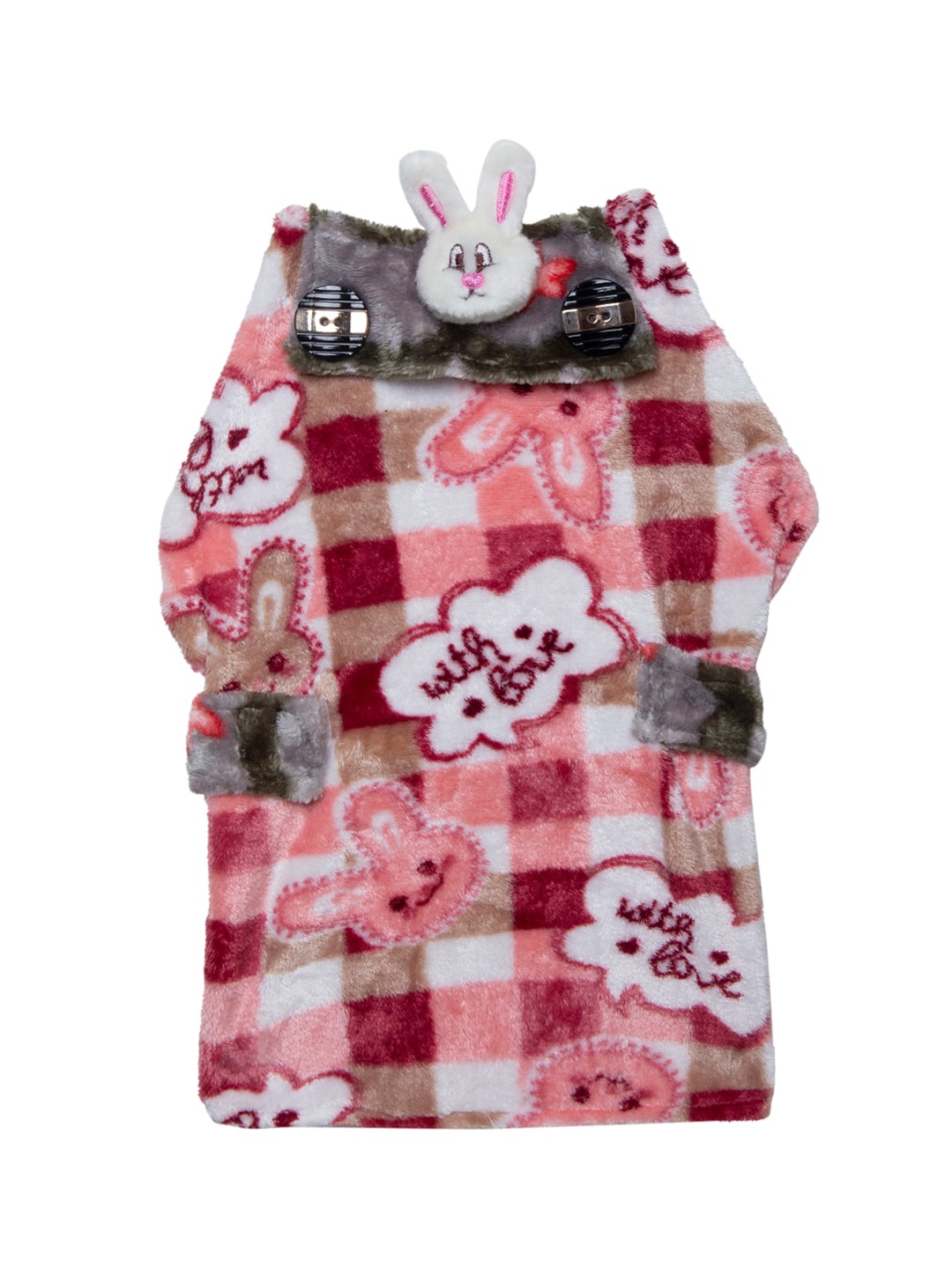 

Lulala Pink Fuzzy Velvet Pet Clothes Dog Jacket
