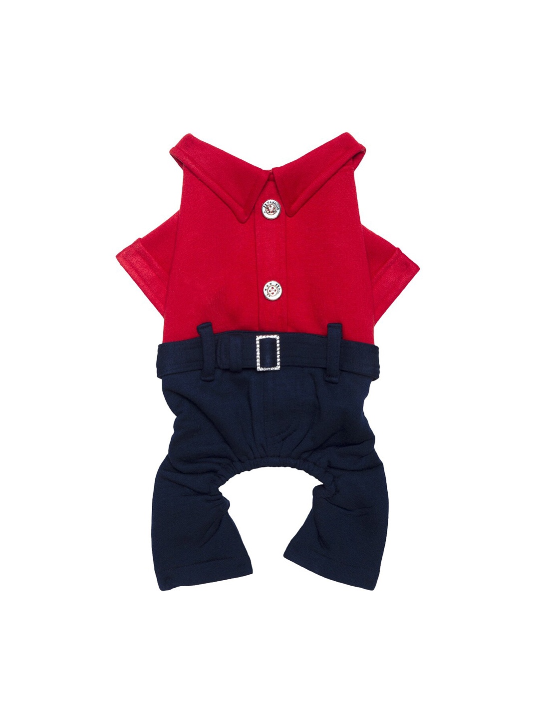 

Lulala Red & Blue Winter Coat Soft Fleece Dog Jacket