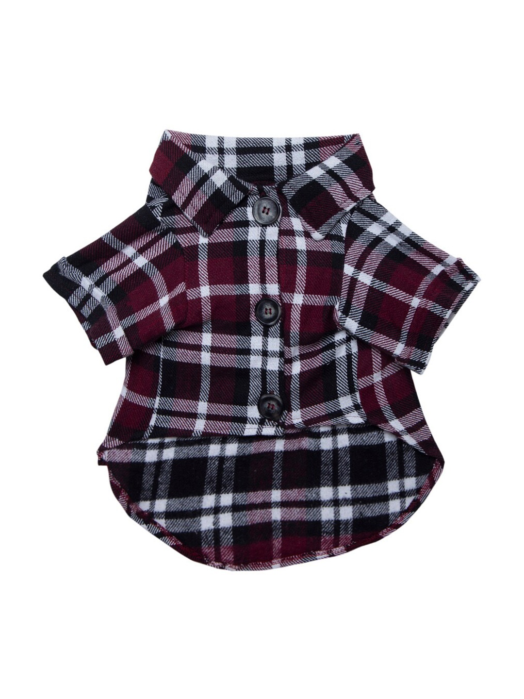 

Lulala Red & White Checked Plaid Dog Shirt