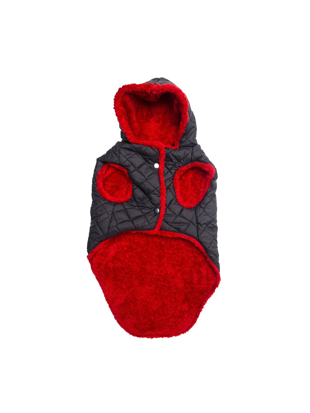 

Lulala Red & Black Fleece Lining Dog Hoodie Jacket