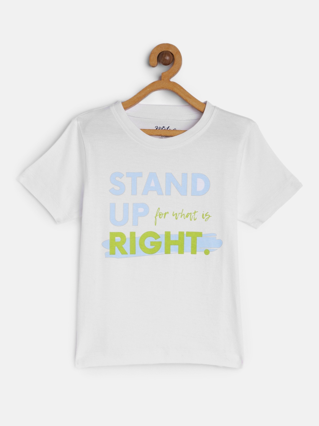

METRO KIDS COMPANY Boys White Typography Printed T-shirt