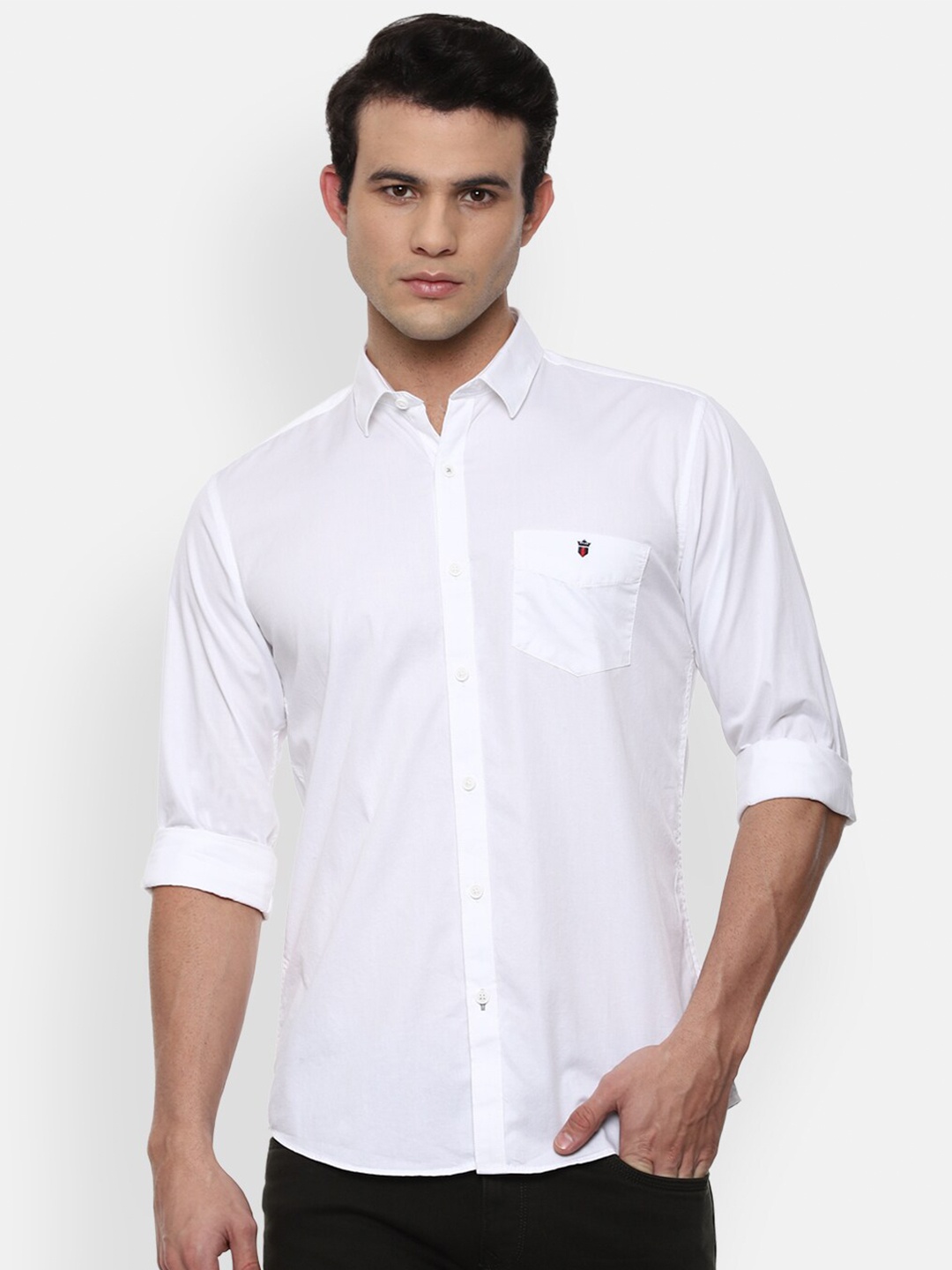 

Louis Philippe Sport Men White Slim Fit Opaque Casual Shirt