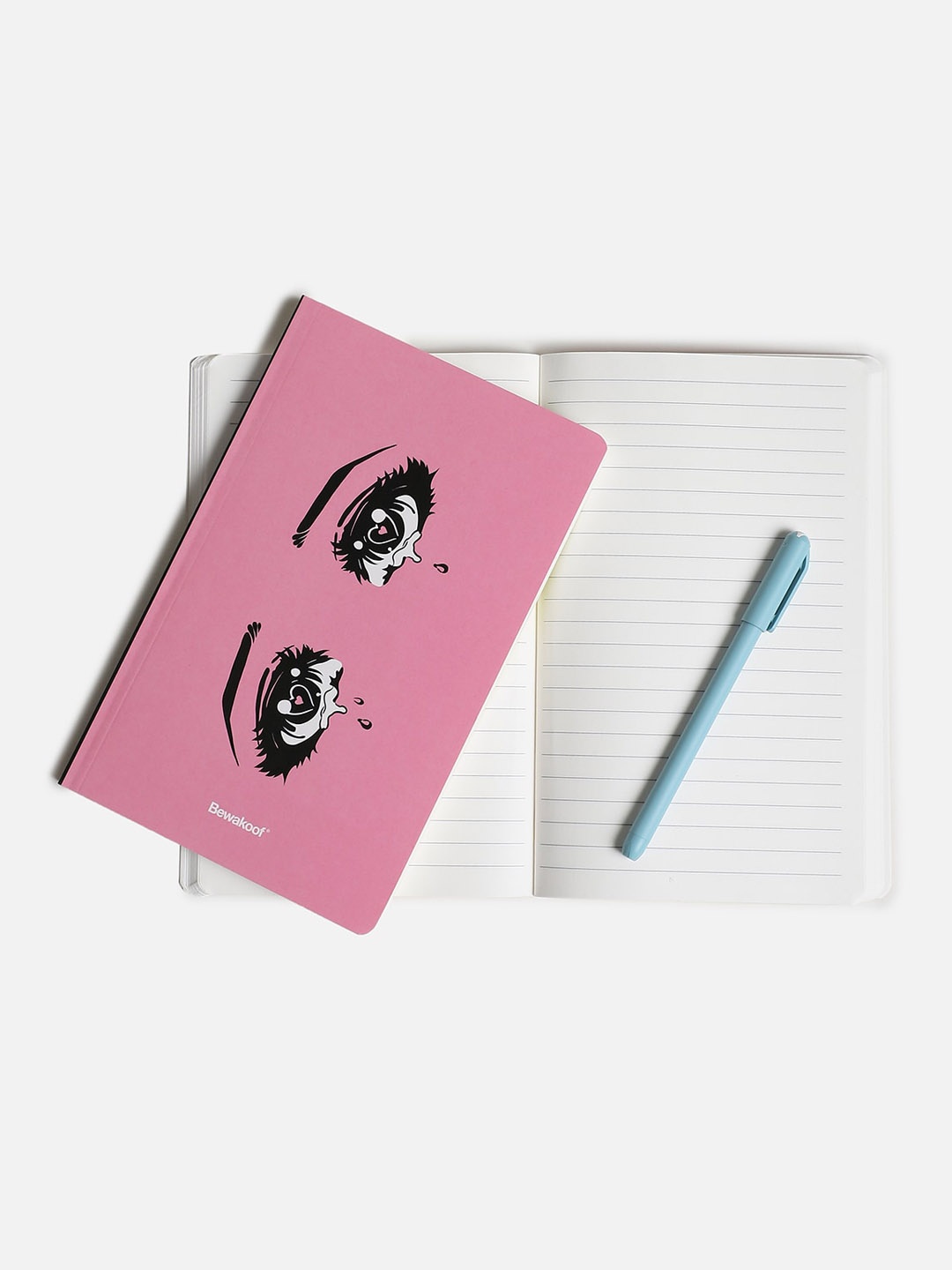 

Bewakoof Pink Solid Yandere Notebook