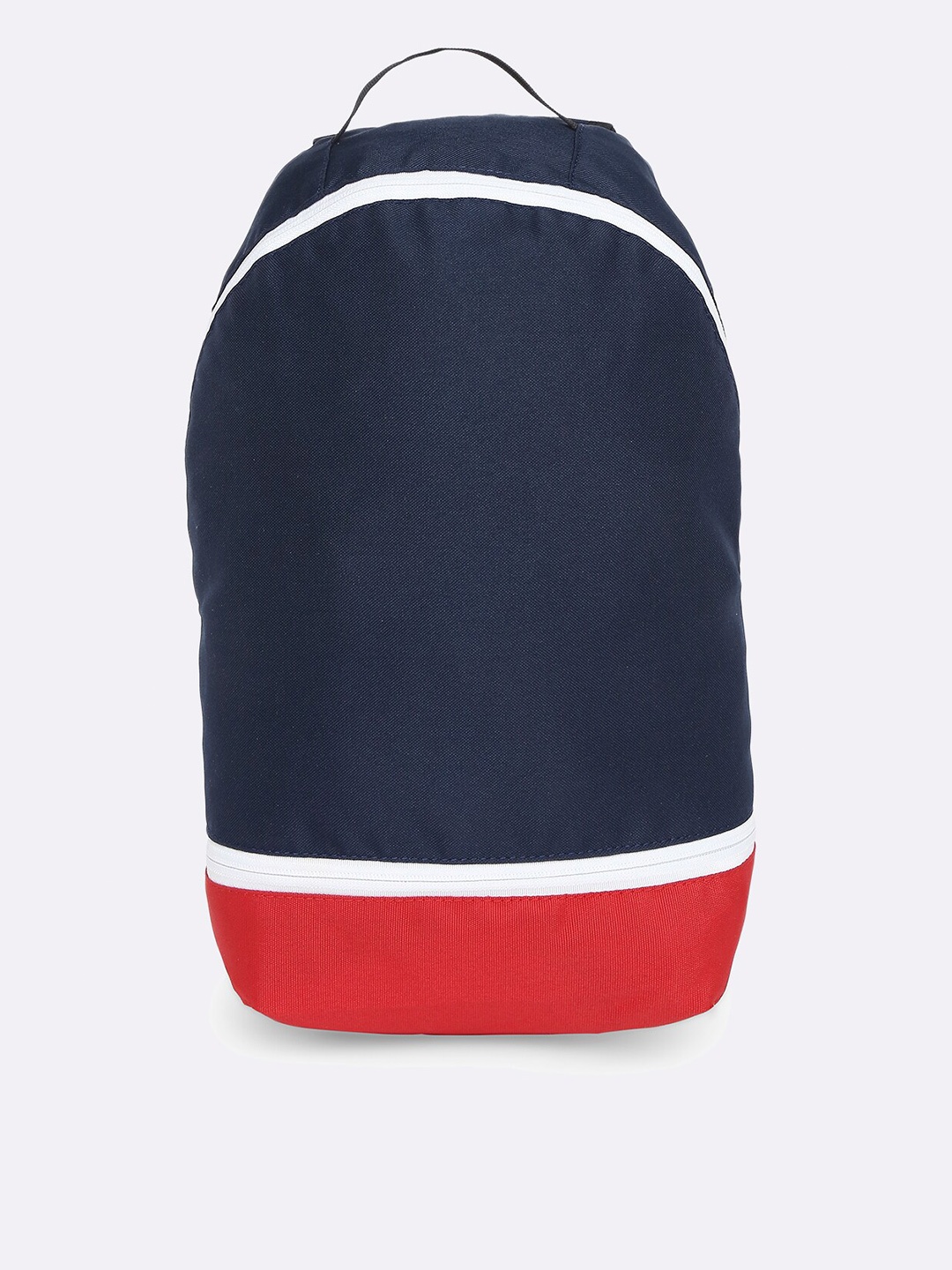 

Bewakoof Unisex Blue & Red Colourblocked Backpack