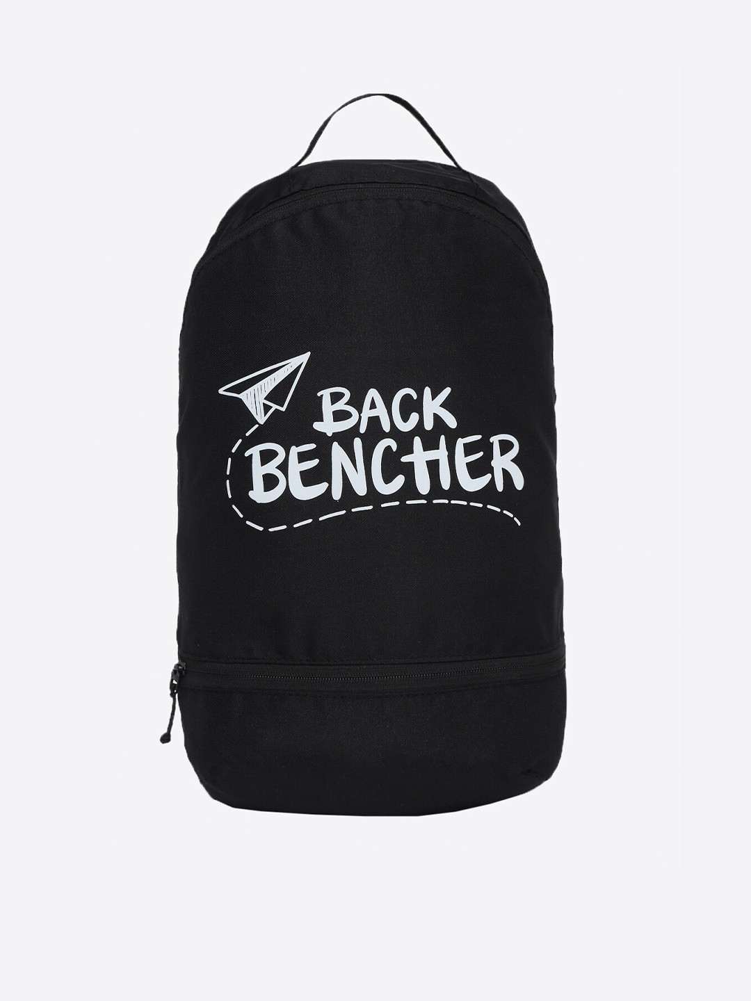

Bewakoof Unisex Black & White Graphic Backpack