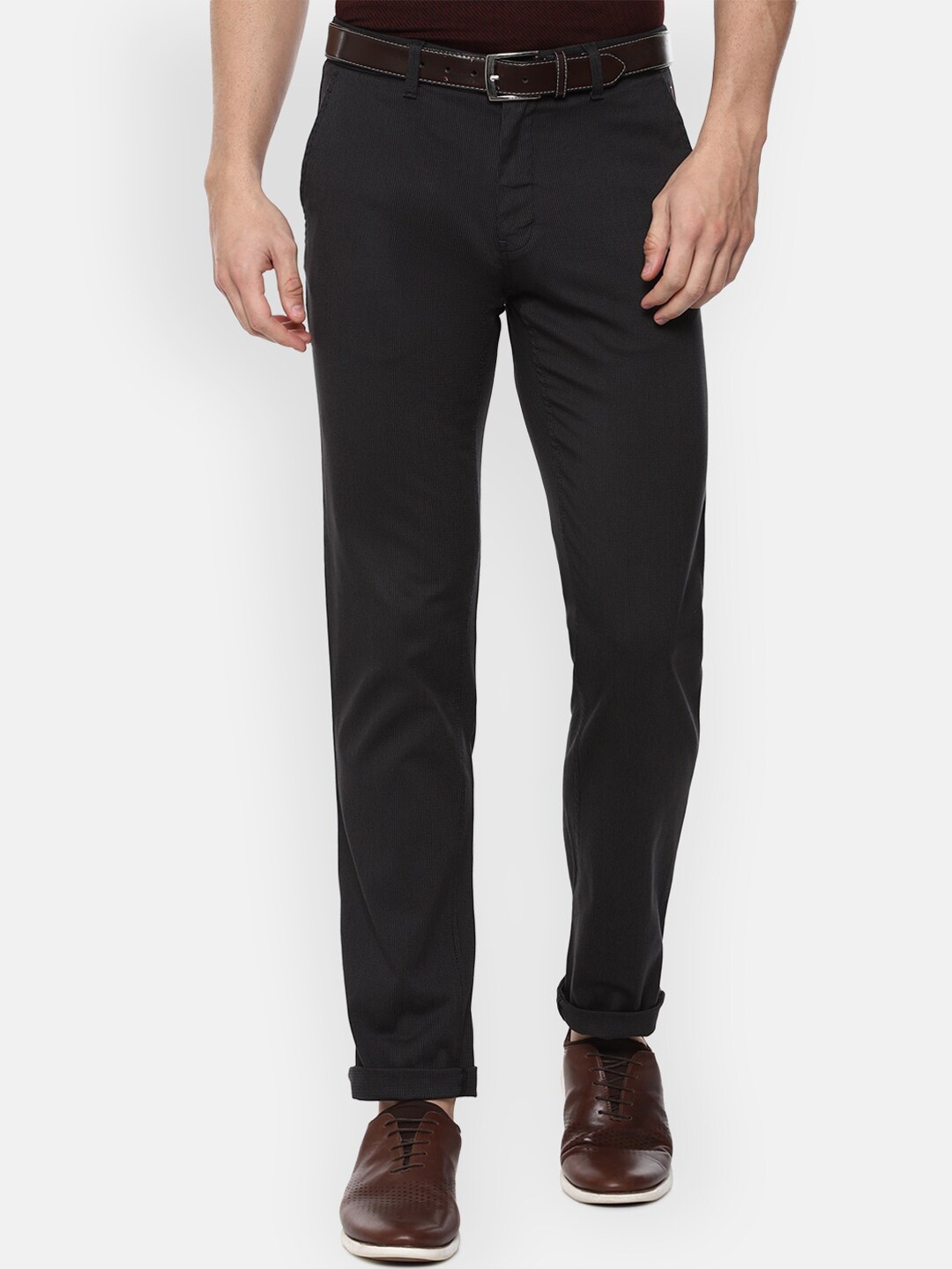 

Louis Philippe Sport Men Black Slim Fit Trousers