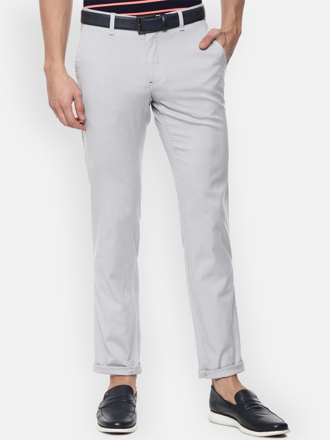 

Louis Philippe Sport Men Grey Slim Fit Chinos Trousers