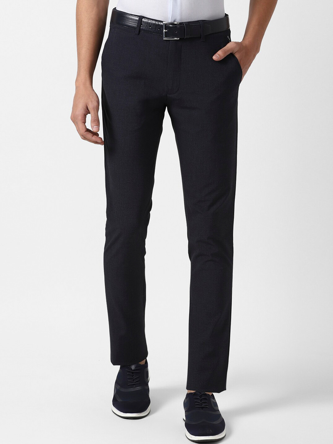 

Louis Philippe Sport Men Navy Blue Slim Fit Trousers