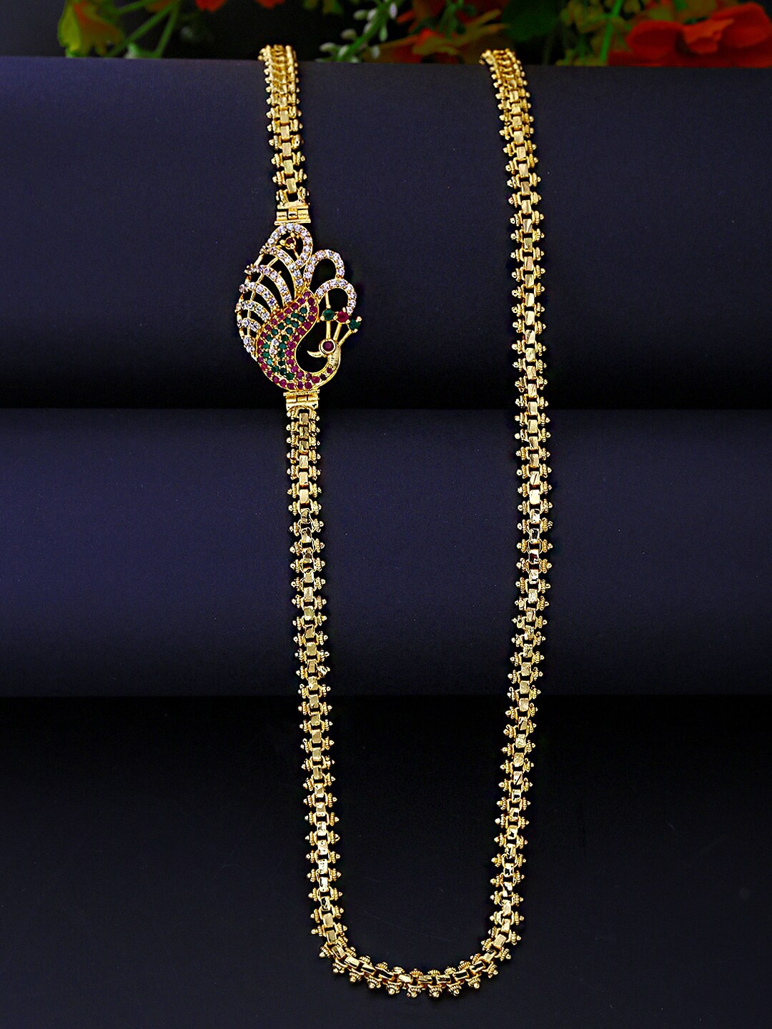 

Yellow Chimes Gold-Toned Copper Gold-Plated Chain