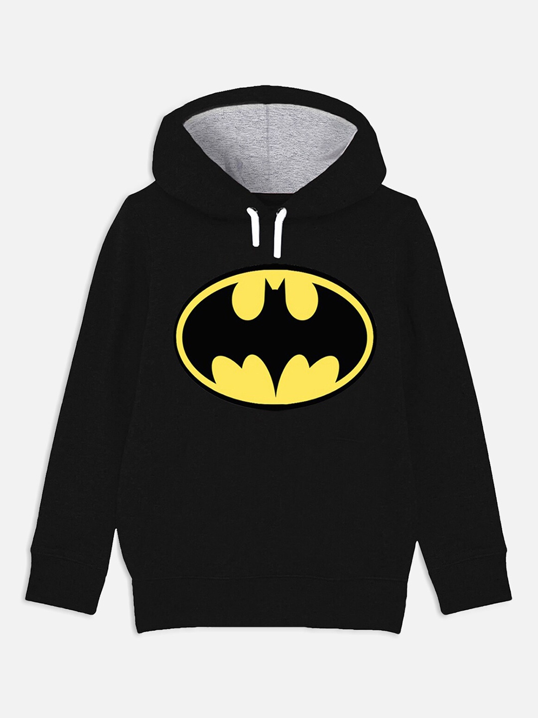 

YK Justice League Boys Black Printed Hooded Sweatshirt