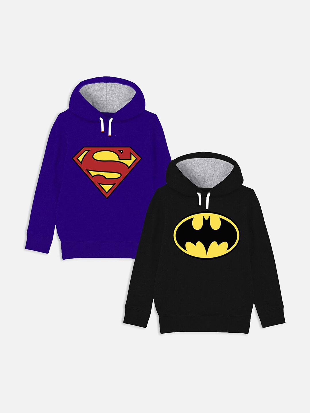 

YK Justice League Boys Blue Printed Hooded Sweatshirt