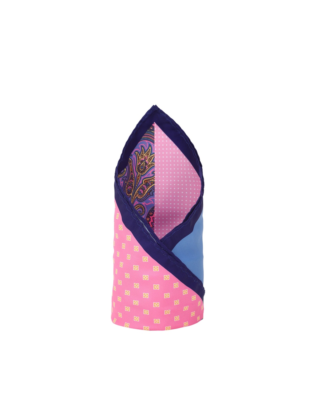 

Van Heusen Men Pink & Blue Ethnic Motifs Printed Pocket Square