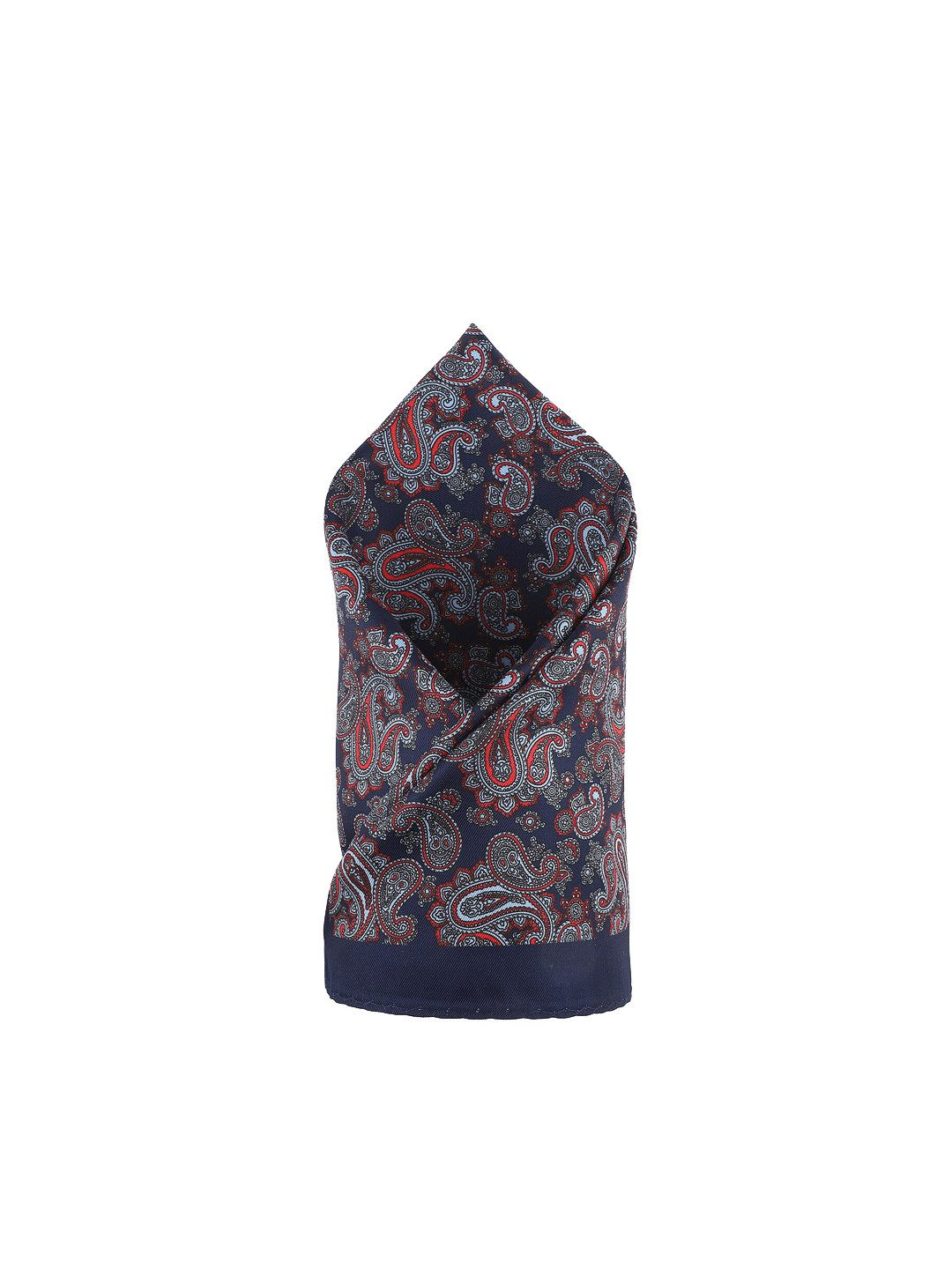 

Van Heusen Men Navy Blue Floral Printed Microfibre Pocket Square