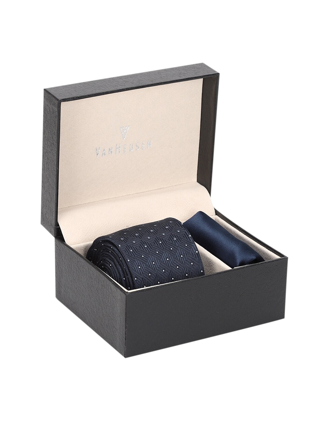 

Van Heusen Men Navy Blue & White Accessory Gift Set