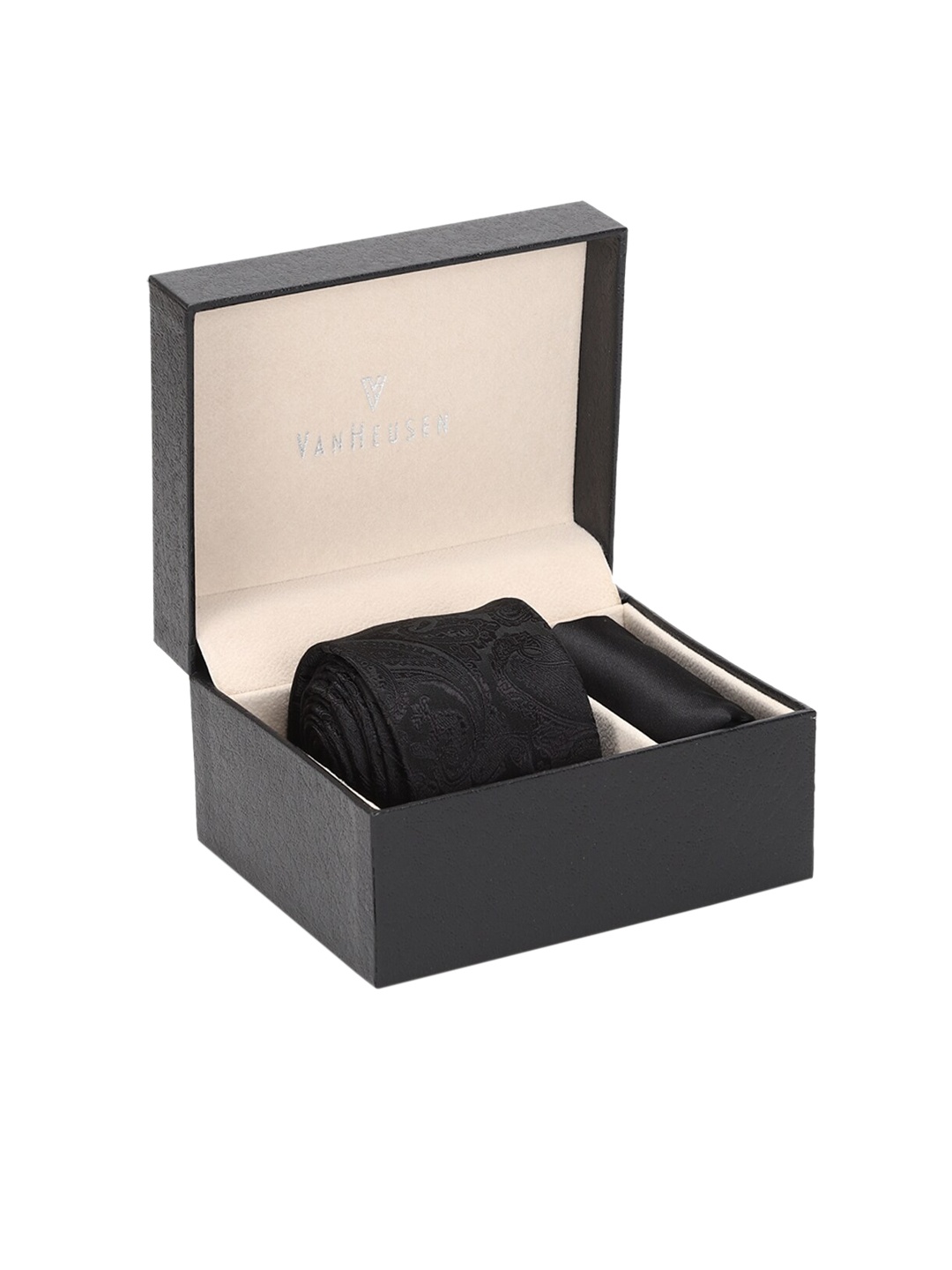

Van Heusen Men Black Microfibre Accessory Gift Set