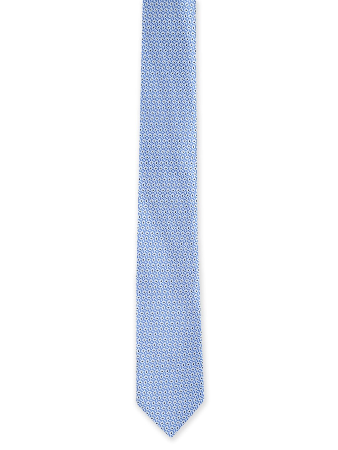 

Van Heusen Men Blue Woven Design Skinny Tie