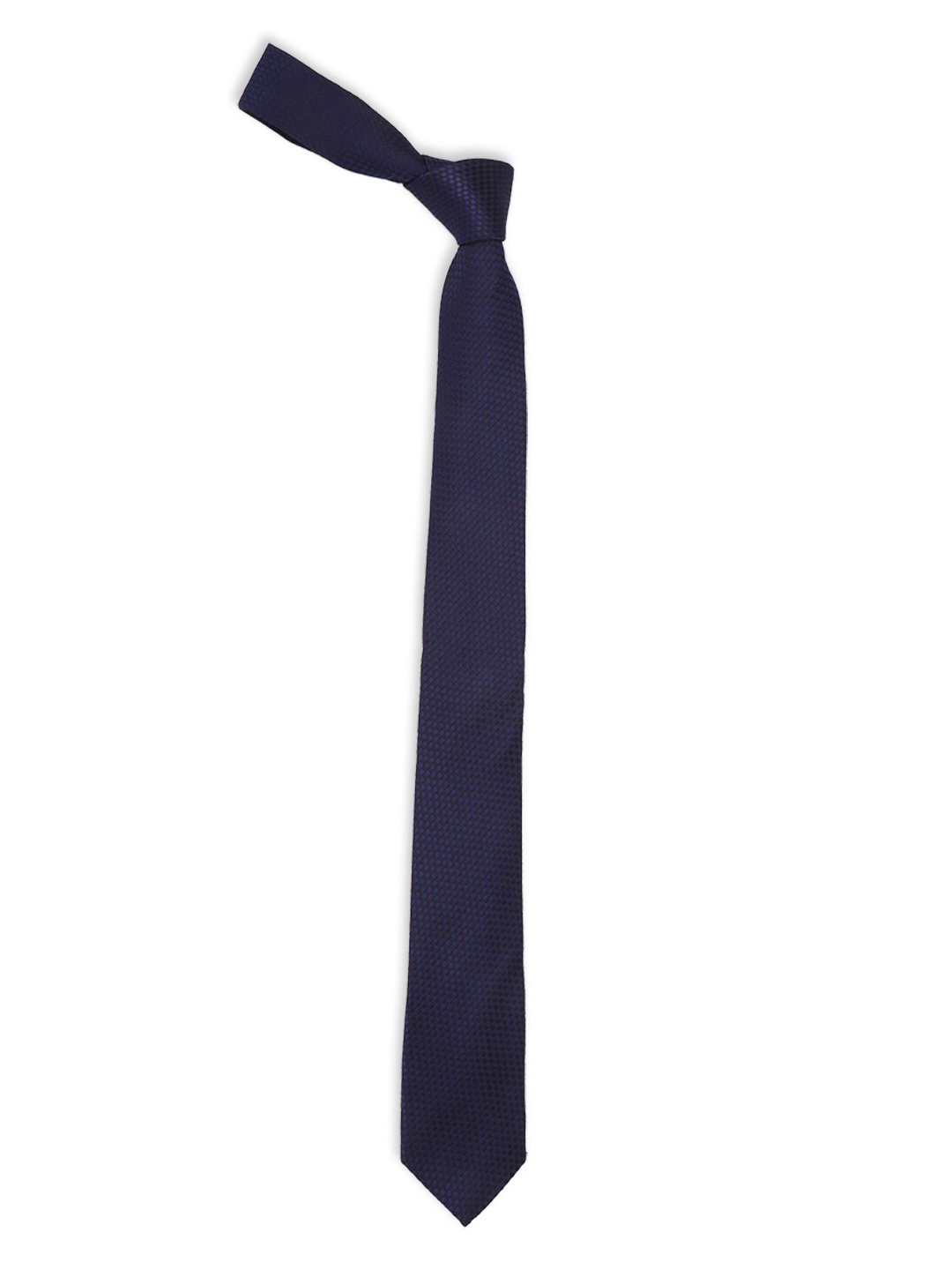 

Van Heusen Men Navy Blue Woven Design Broad Tie