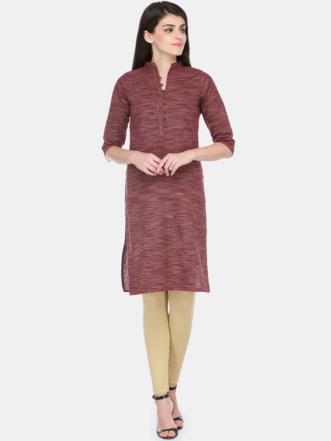 

Enchanted Drapes Women Brown Thread Work Kurta