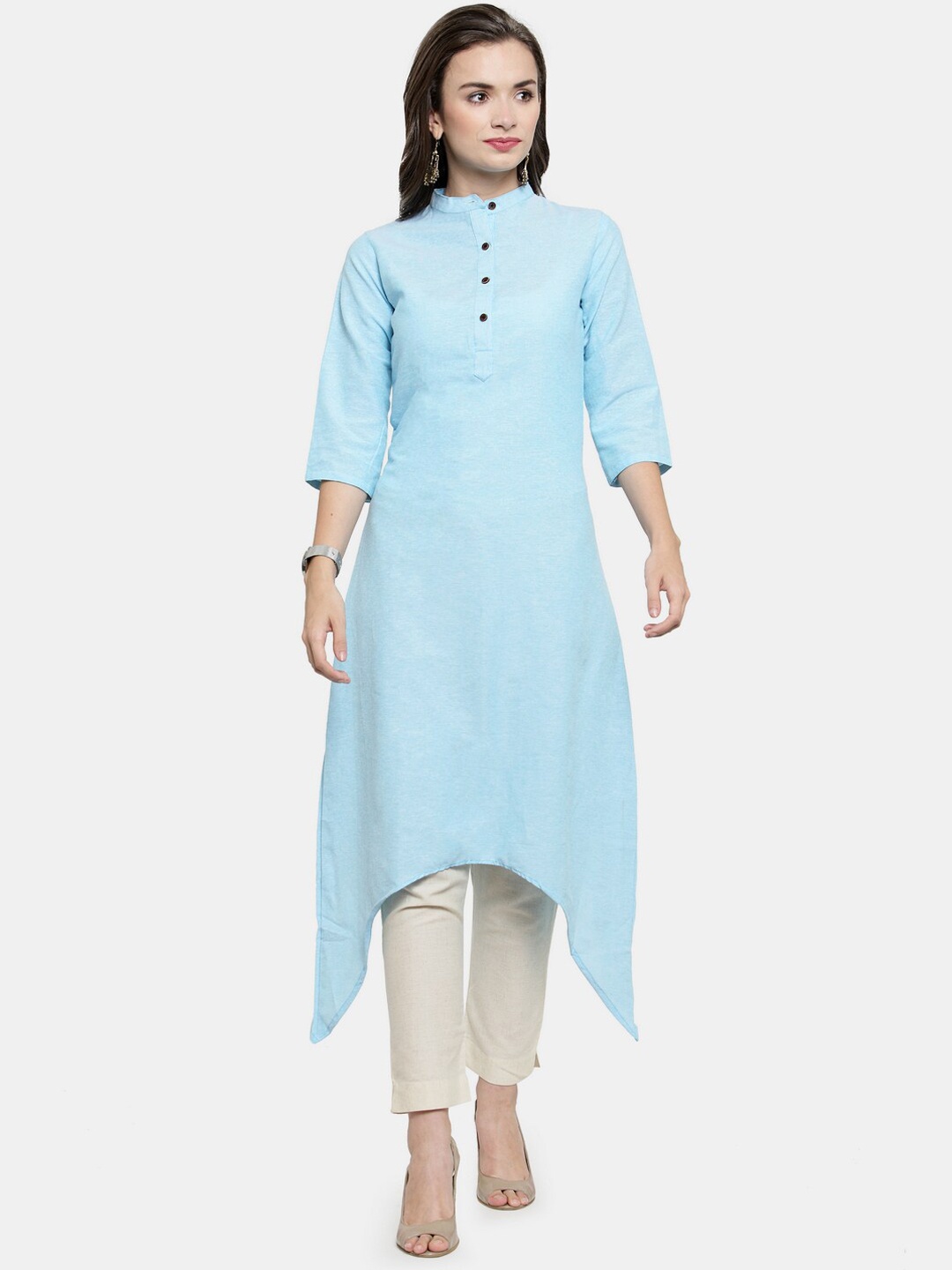 

Enchanted Drapes Women Turquoise Blue Kurta