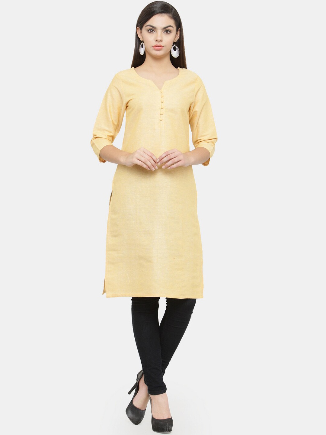 

Enchanted Drapes Women Yellow Kurta