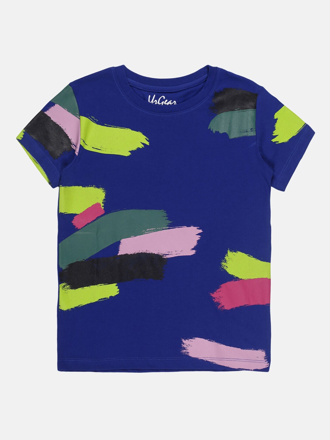 

UrGear Boys Blue Printed Pockets T-shirt