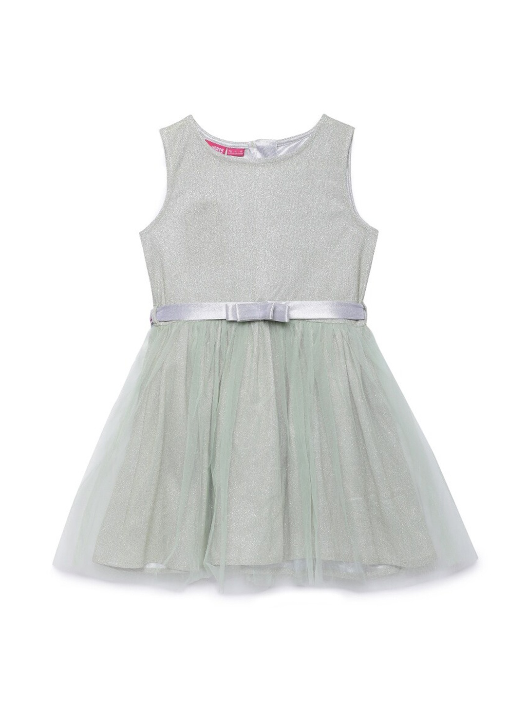 

UNDER FOURTEEN ONLY Girls Green Fit & Flare Dress