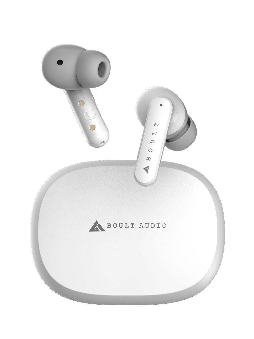 

BOULT AUDIO White AirBass ENCore True Wireless Bluetooth Earbuds