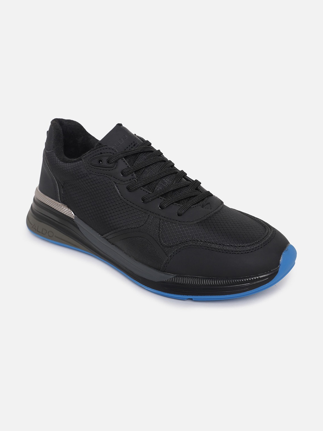 

ALDO Men Black & Blue Printed Sneakers
