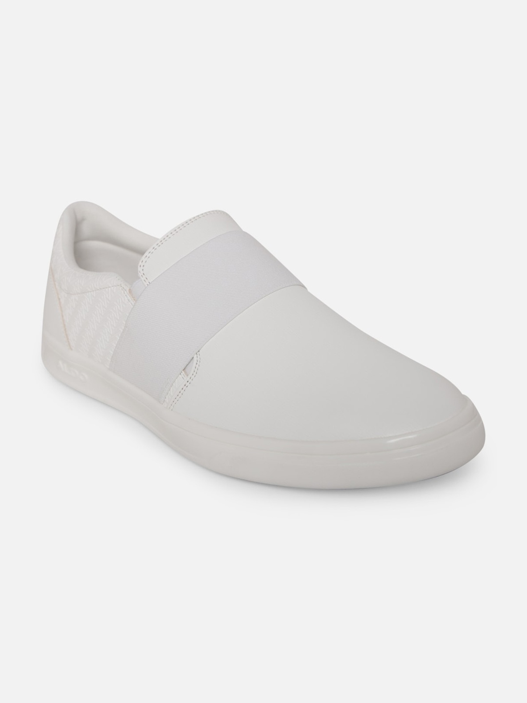 

ALDO Men White Slip-On Sneakers
