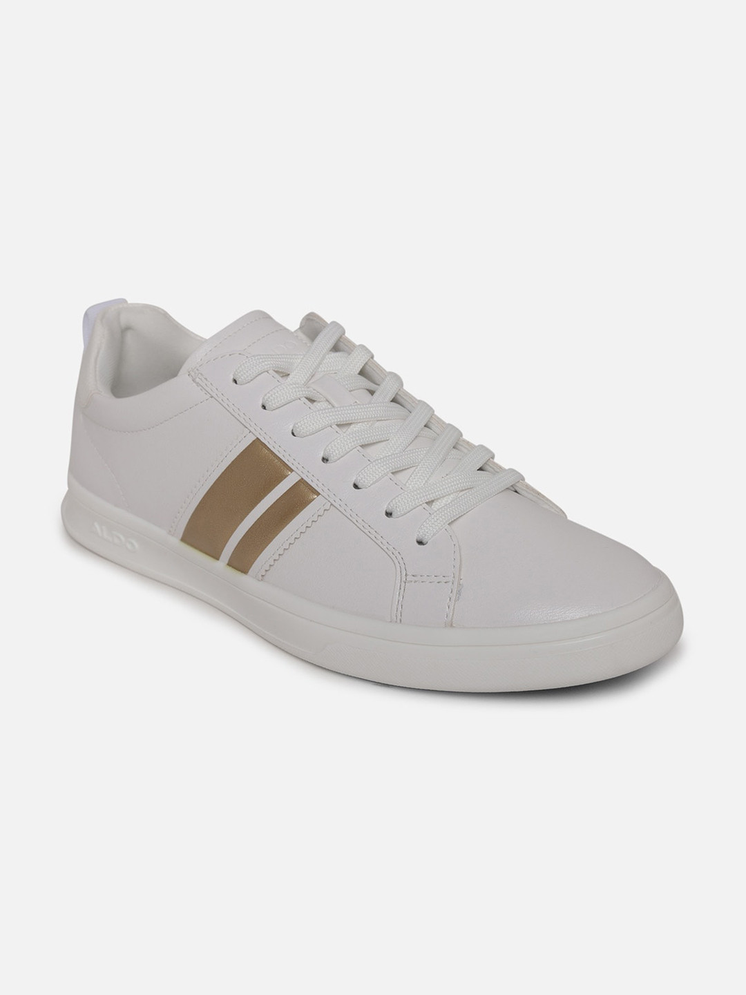 

ALDO Men White Striped Sneakers
