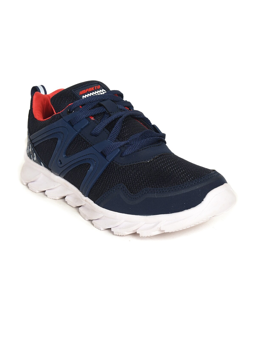 

IMPAKTO Men Blue Mesh Running Non-Marking Shoes