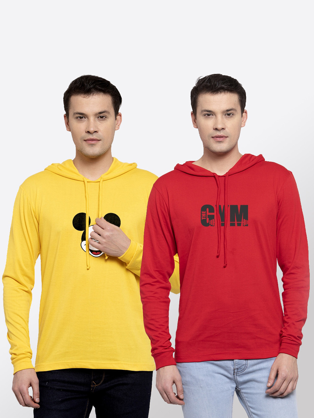 

Friskers Men Yellow 2 Pure Cotton Pockets T-shirt