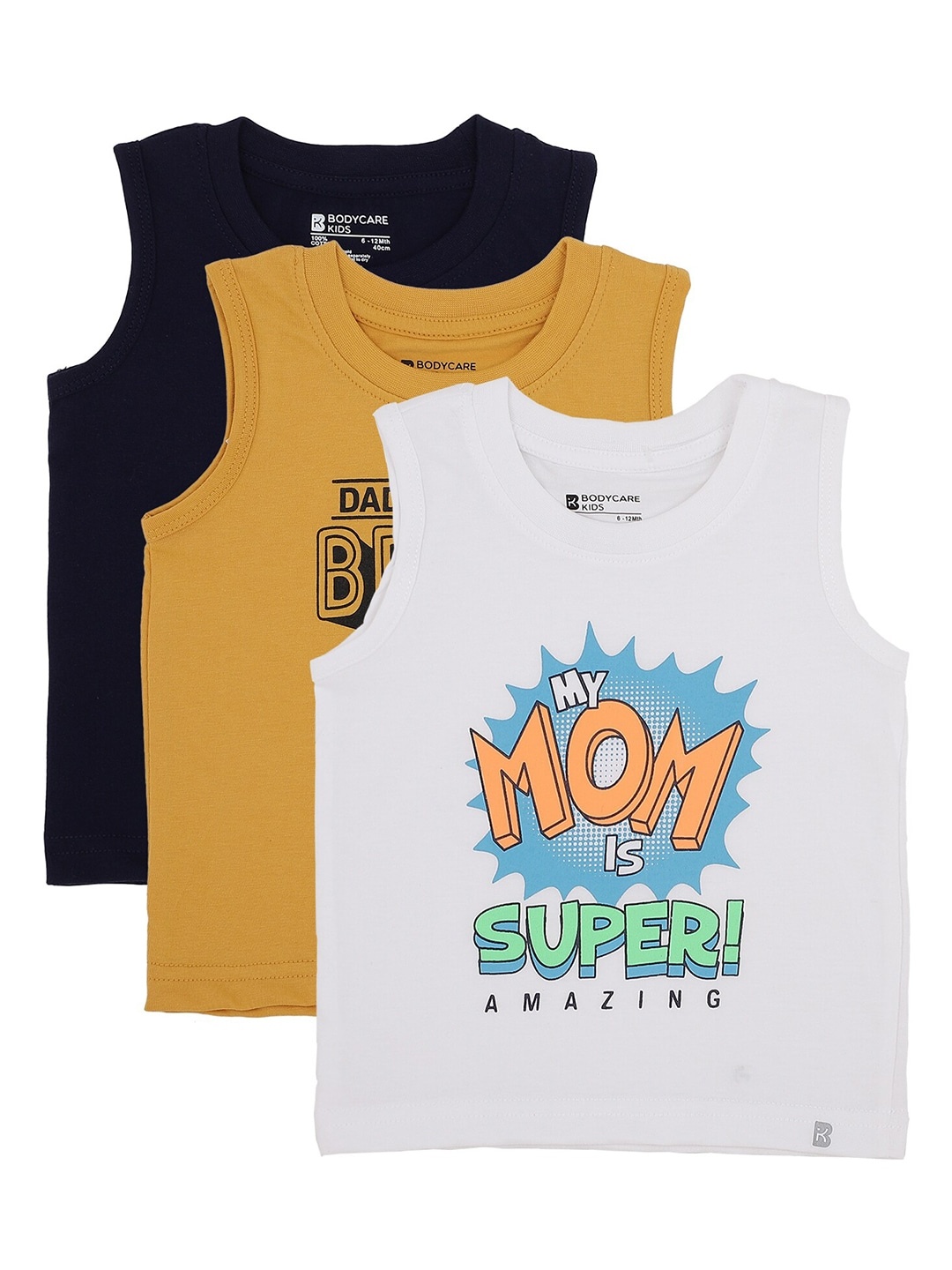 

Bodycare Kids Boys Pack of 3 Printed Antiviral T-shirts, Yellow