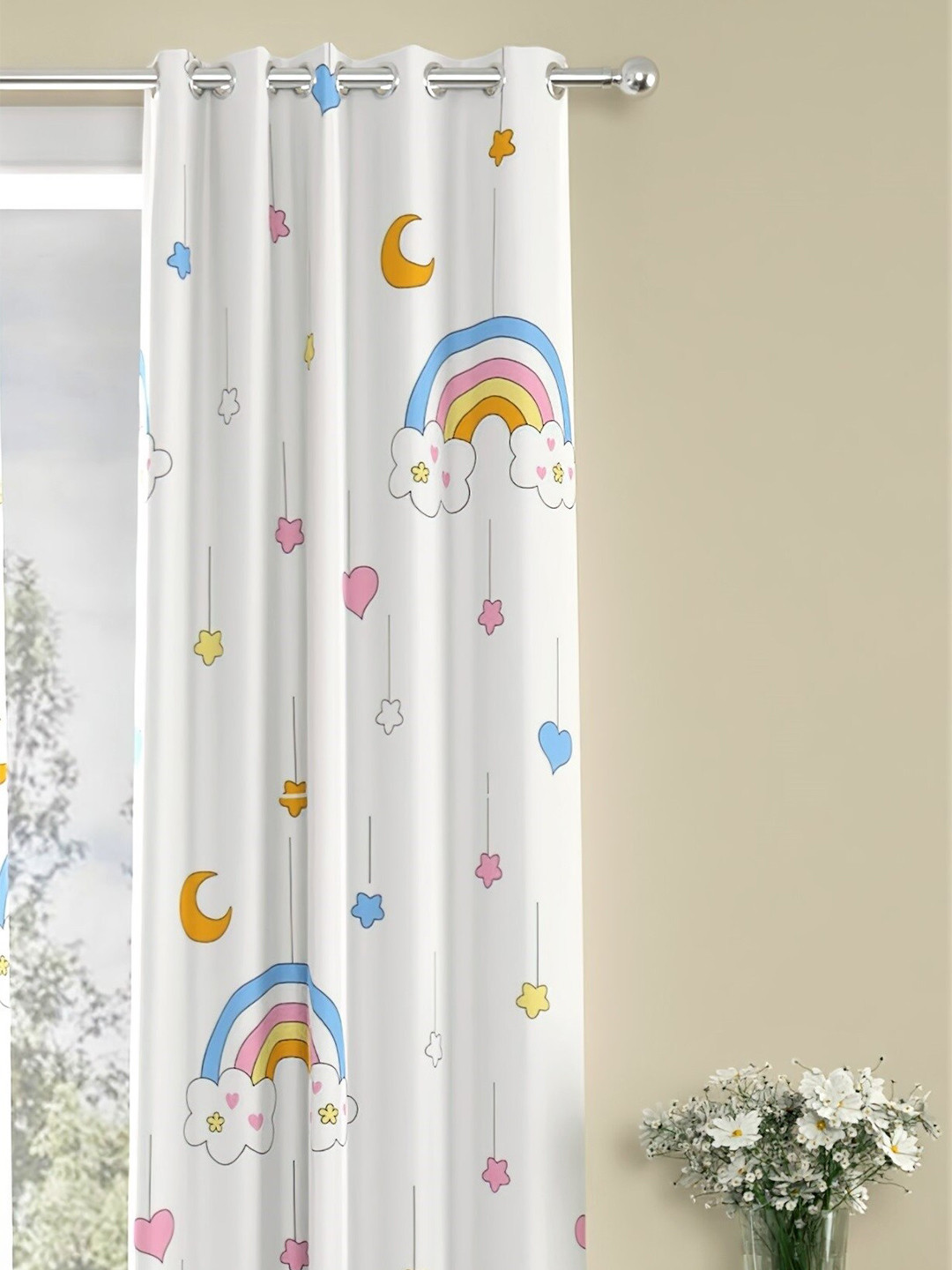 

URBAN SPACE Multicoloured Quirky Door Curtain, Multi