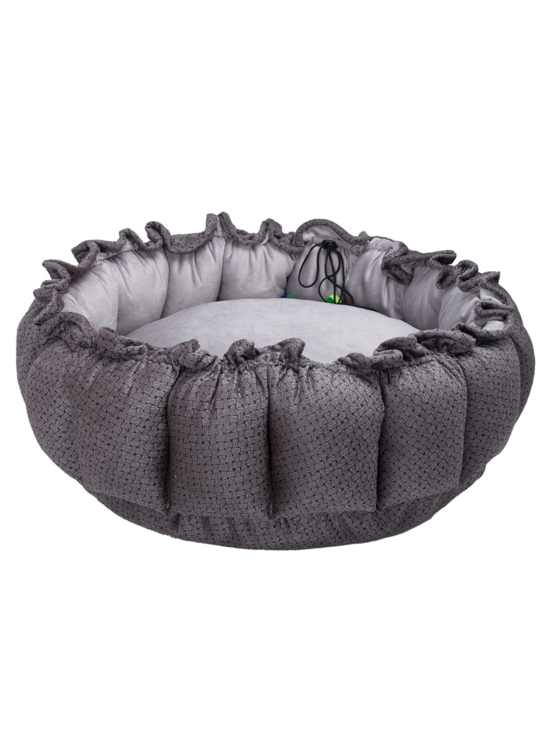 

Lulala Grey Printed Reversible Cotton Orthopedic Pet Bed