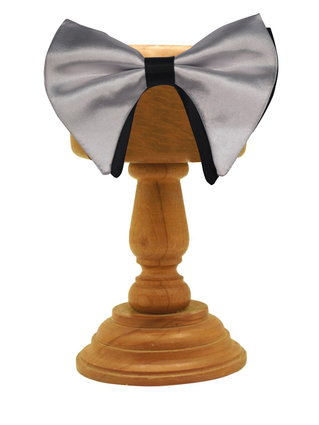 

MUTAQINOTI Men Grey Bow Tie