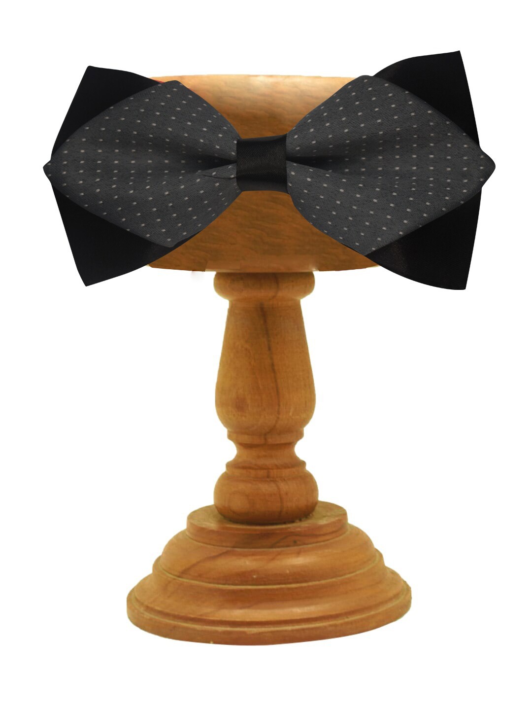 

MUTAQINOTI Men Grey Solid Bow Tie