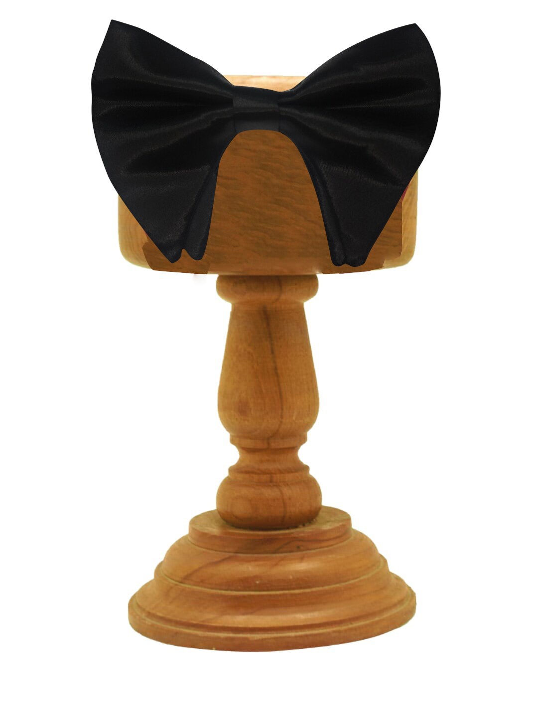 

MUTAQINOTI Men Black Bow Tie