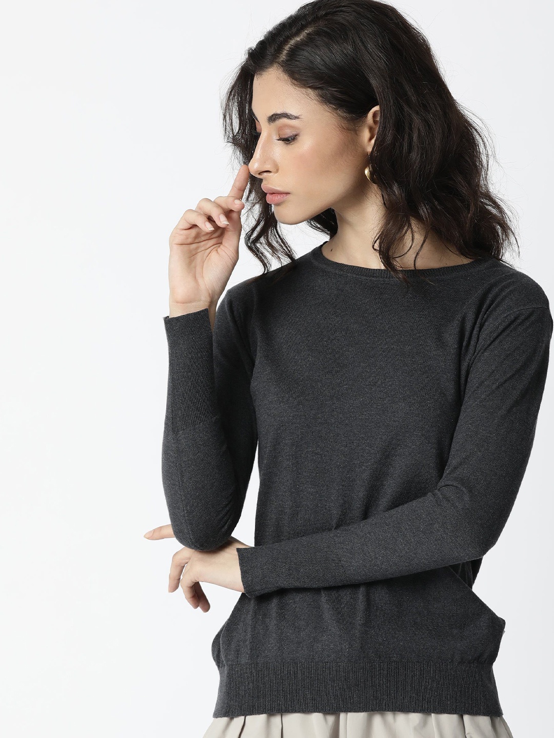 

RAREISM Women Grey Pullover