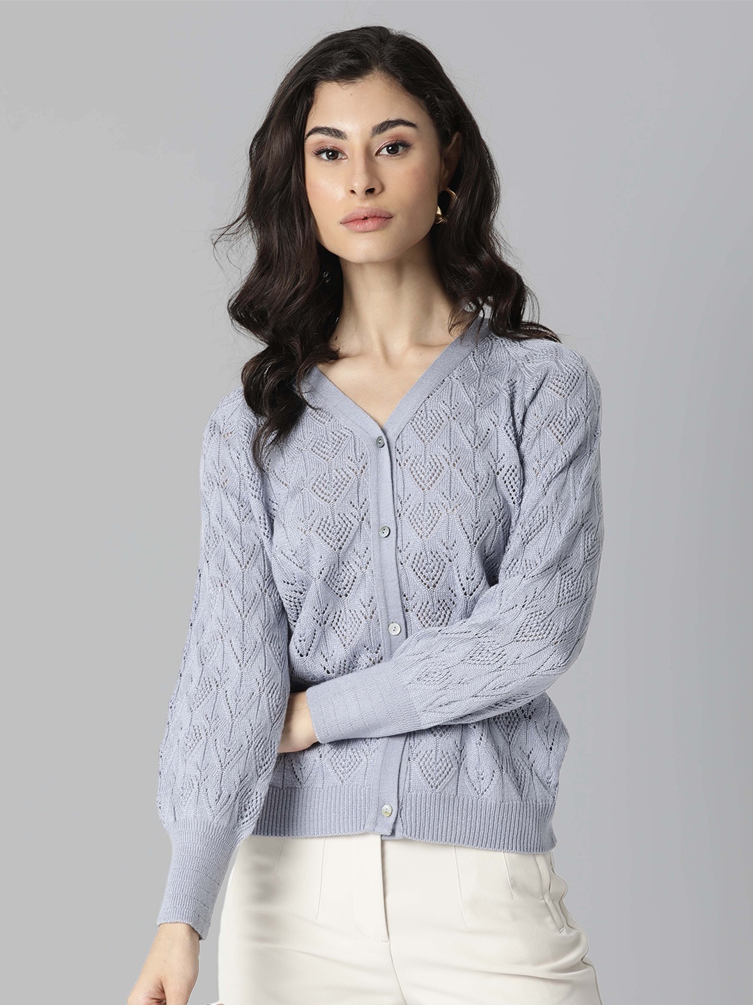 

RAREISM Women Blue Cardigan
