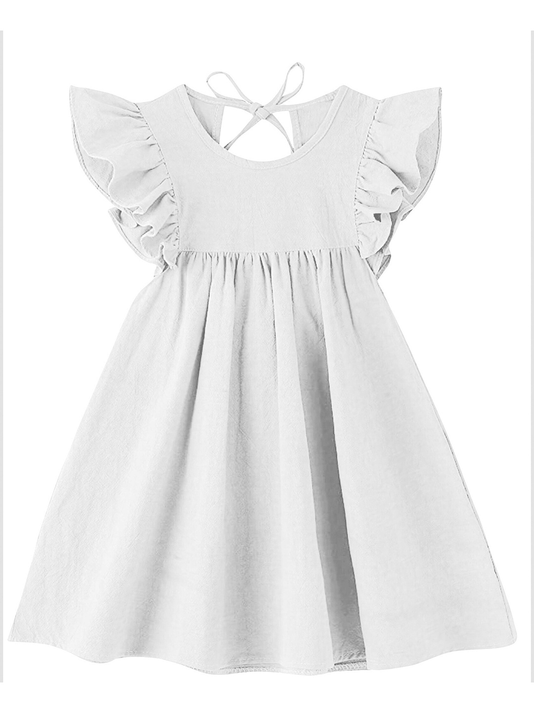 

THE BABY ATELIER Girls Off White Organic Cotton Nightdress