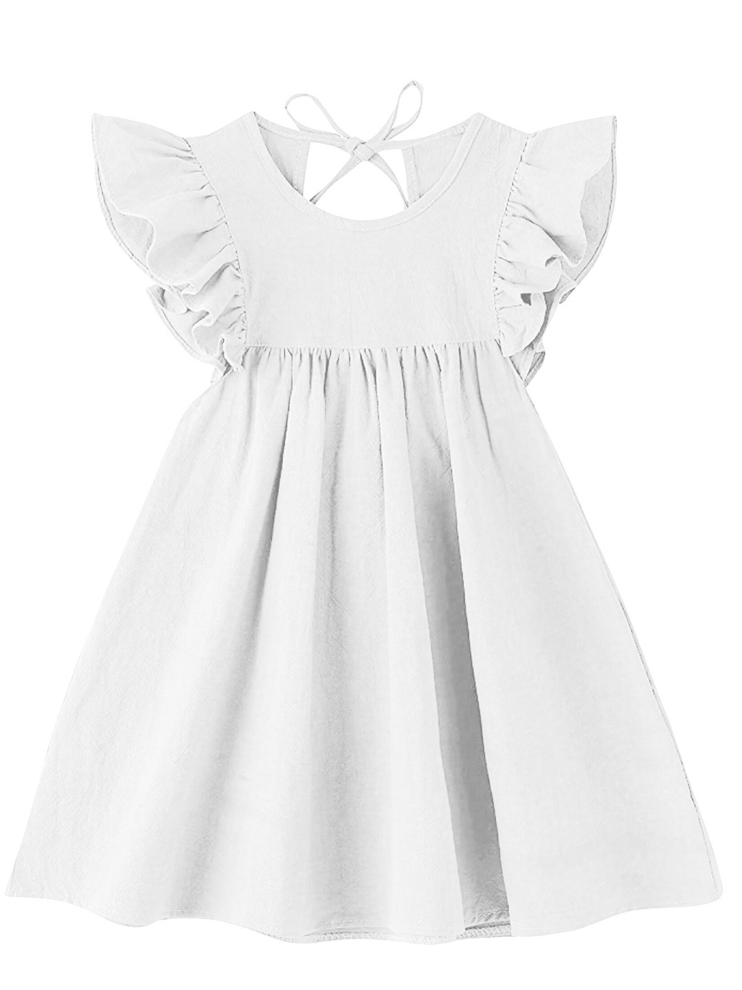 

THE BABY ATELIER Off White A-Line Dress