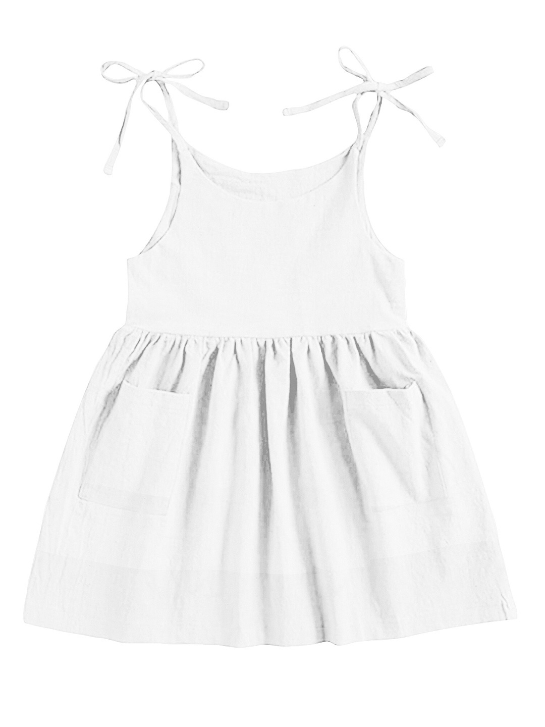 

THE BABY ATELIER Off White A-Line Dress