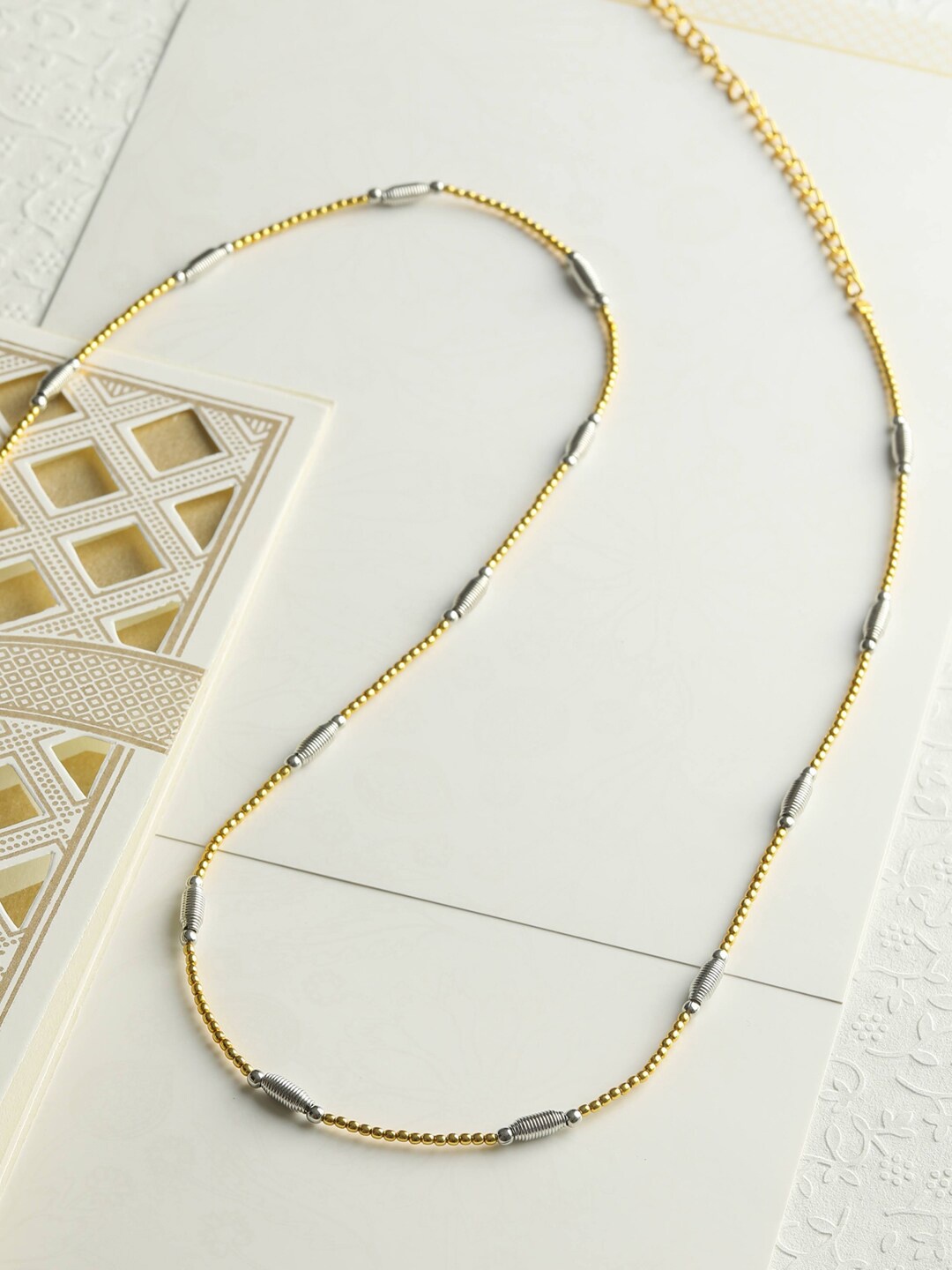 

Priyaasi Gold-Toned & Silver-Toned Waist Chain