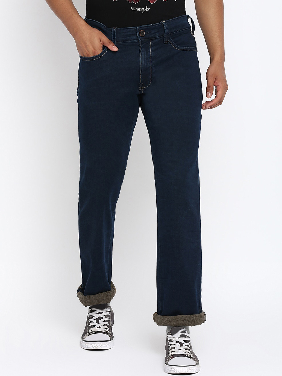 

Wrangler Men Blue Cotton Stretchable Jeans